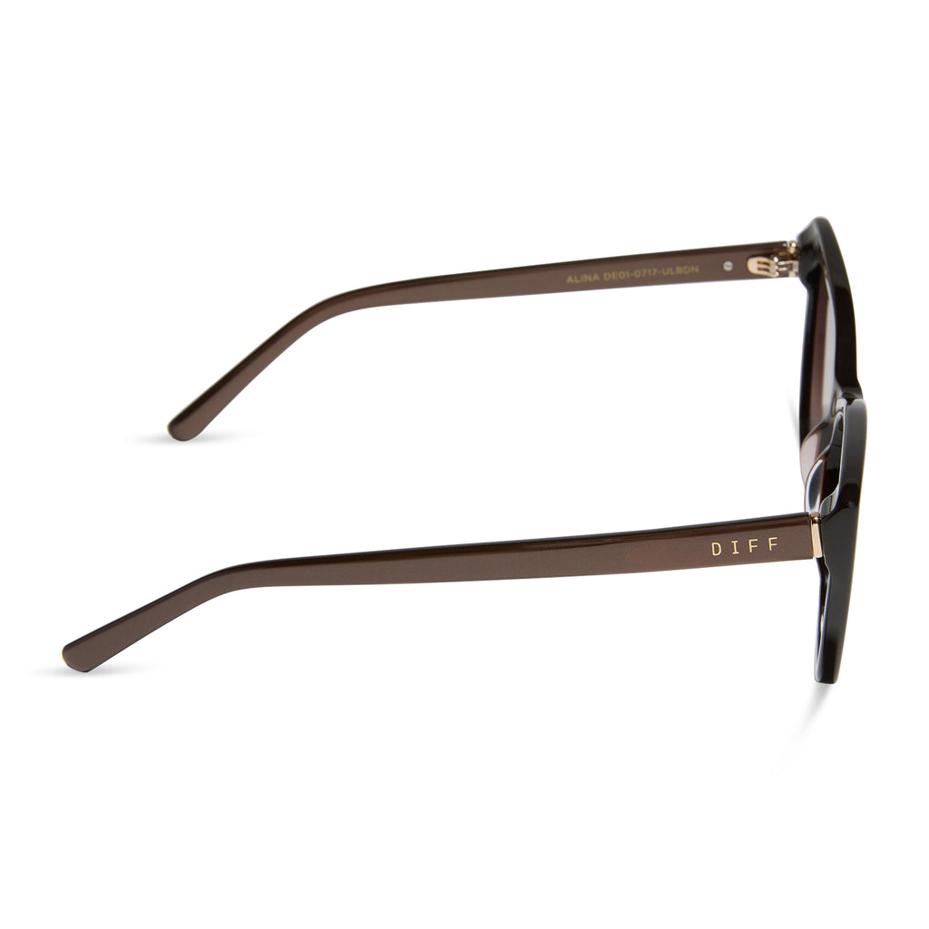 アトリエgg マウンテンガール Alina Cateye Sunglasses | Moscow Mule & Brown Gold Flash | DIFF