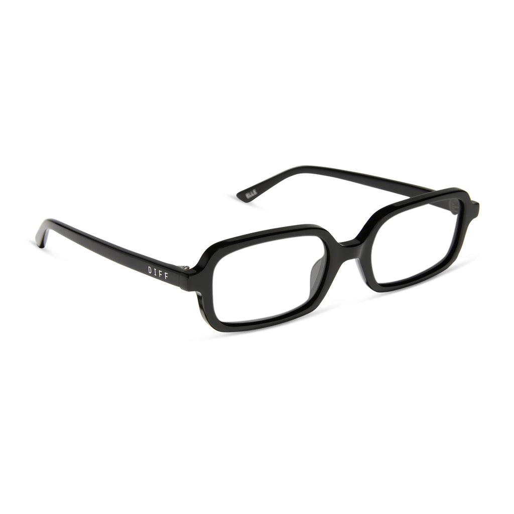 Sufi Aspyn Ovard Elle Square Prescription Glasses | Black | DIFF