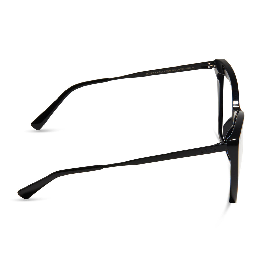 BECKY II BLACK CLEAR GLASSES