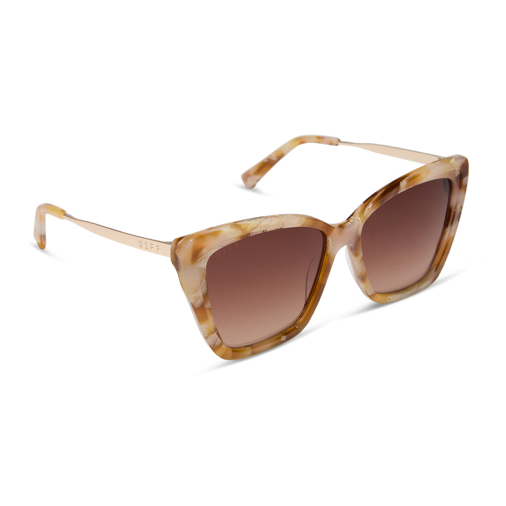 Becky II Cateye Sunglasses | Gilded Tort & Brown Gradient  display picture 1