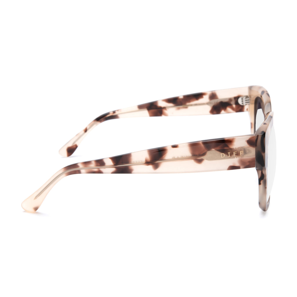 Bella II Square Prescription Glasses Cream Tortoise Diff Eyewear