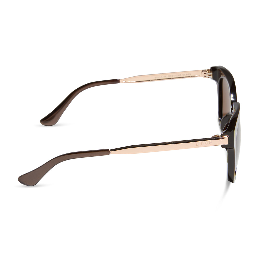 Bella Square Sunglasses | Moscow Mule & Brown Gold Flash | DIFF