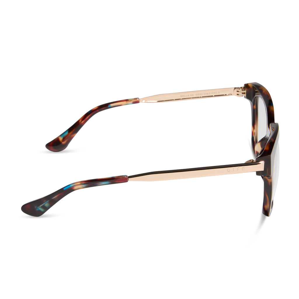 Bella XS Square Glasses | Confetti Tortoise | DIFF Eyewear display picture 2