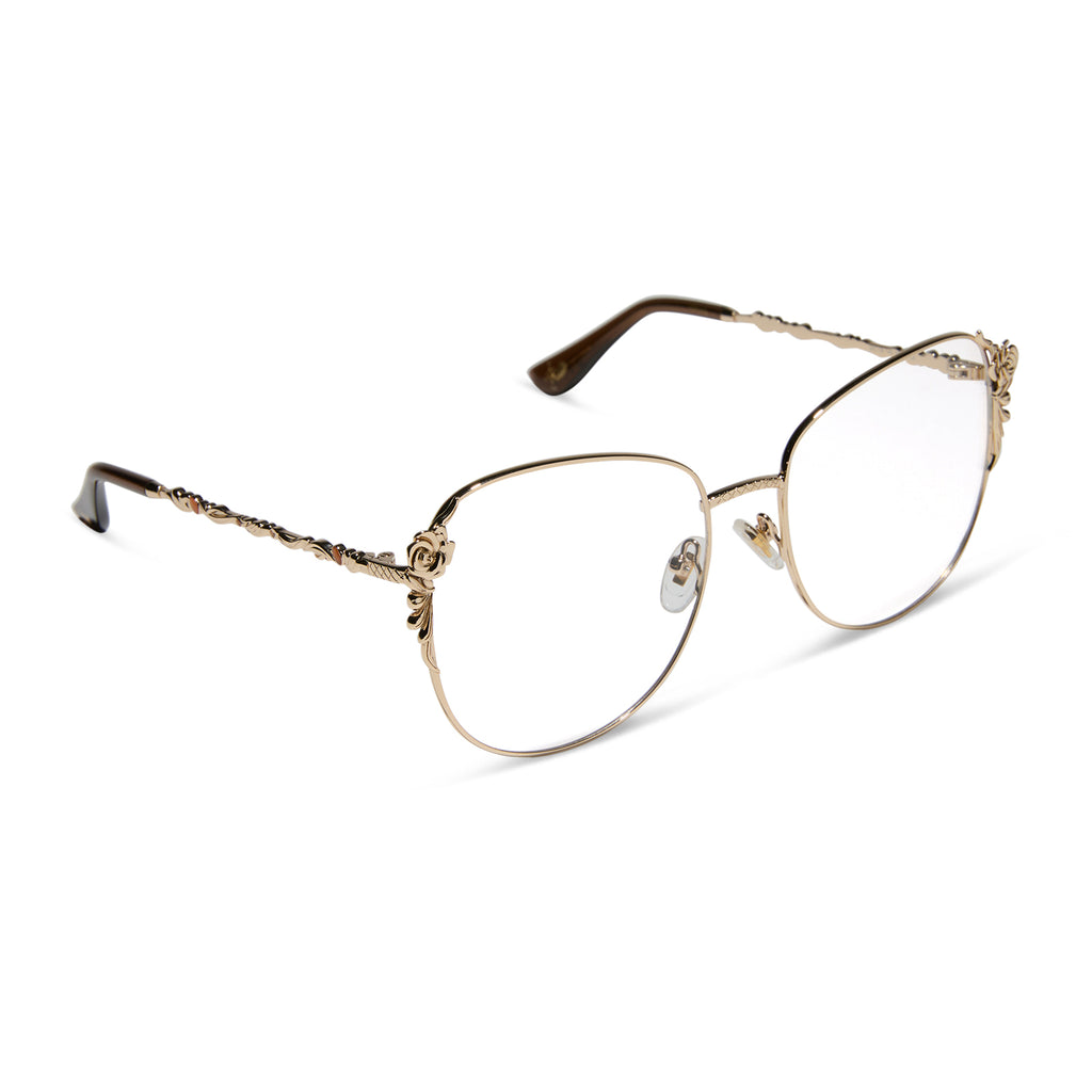 Disney Princess Belle Prescription Glasses Gold DIFF Eyewear