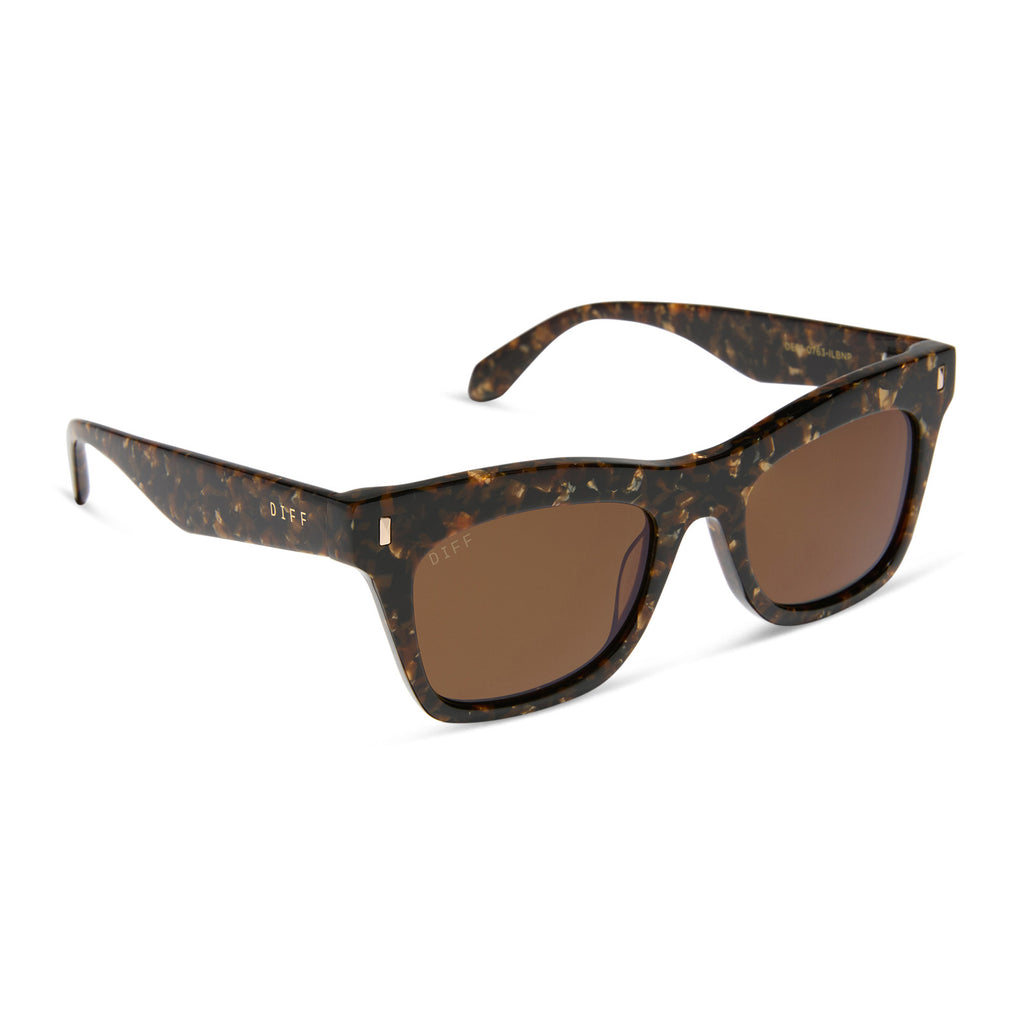 Bradley Cateye Sunglasses | Glitter Tortoise & Brown | DIFF  display picture 1