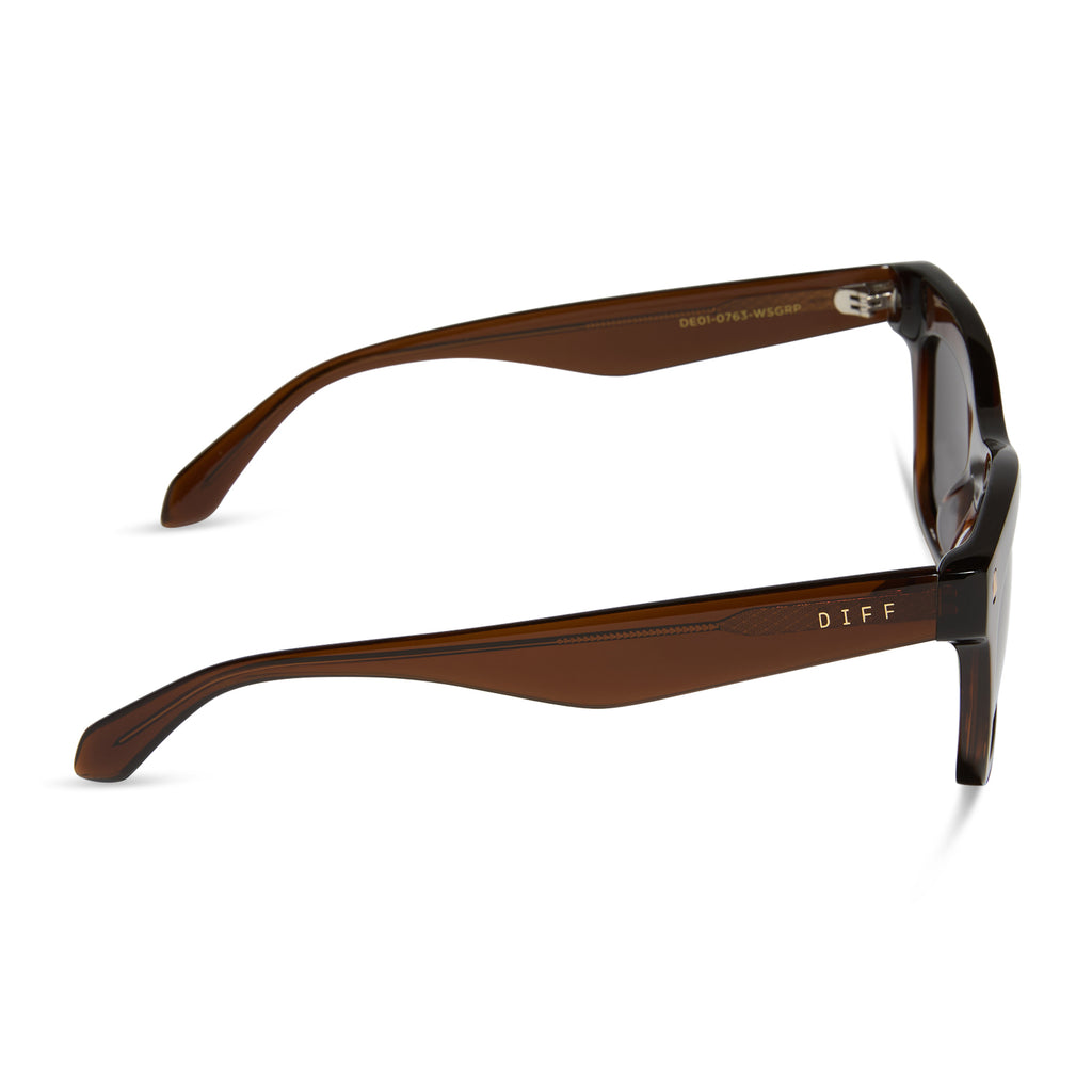 Bradley Cateye Sunglasses | Whiskey Brown & Grey | DIFF Eyewear