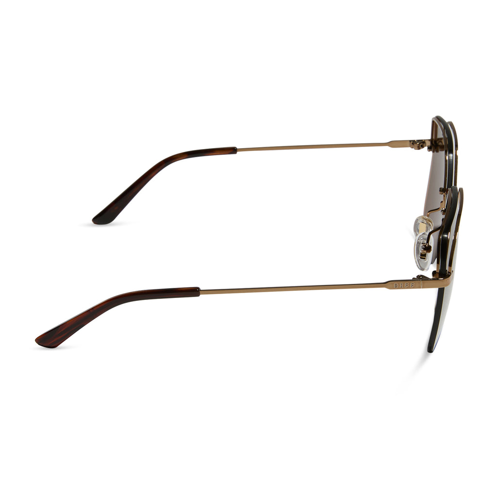 【極美品】 A.D.S.R BAZ 01 GOLD BROWN LENSケース付 BAZ 01(Blue) | A.D.S.R. サングラス