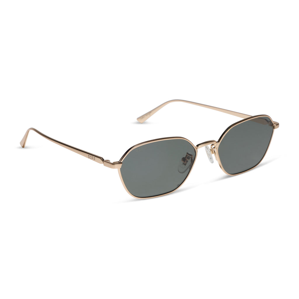 Caitlin Covington Kennedy Sunglasses | Brushed Gold & G15 