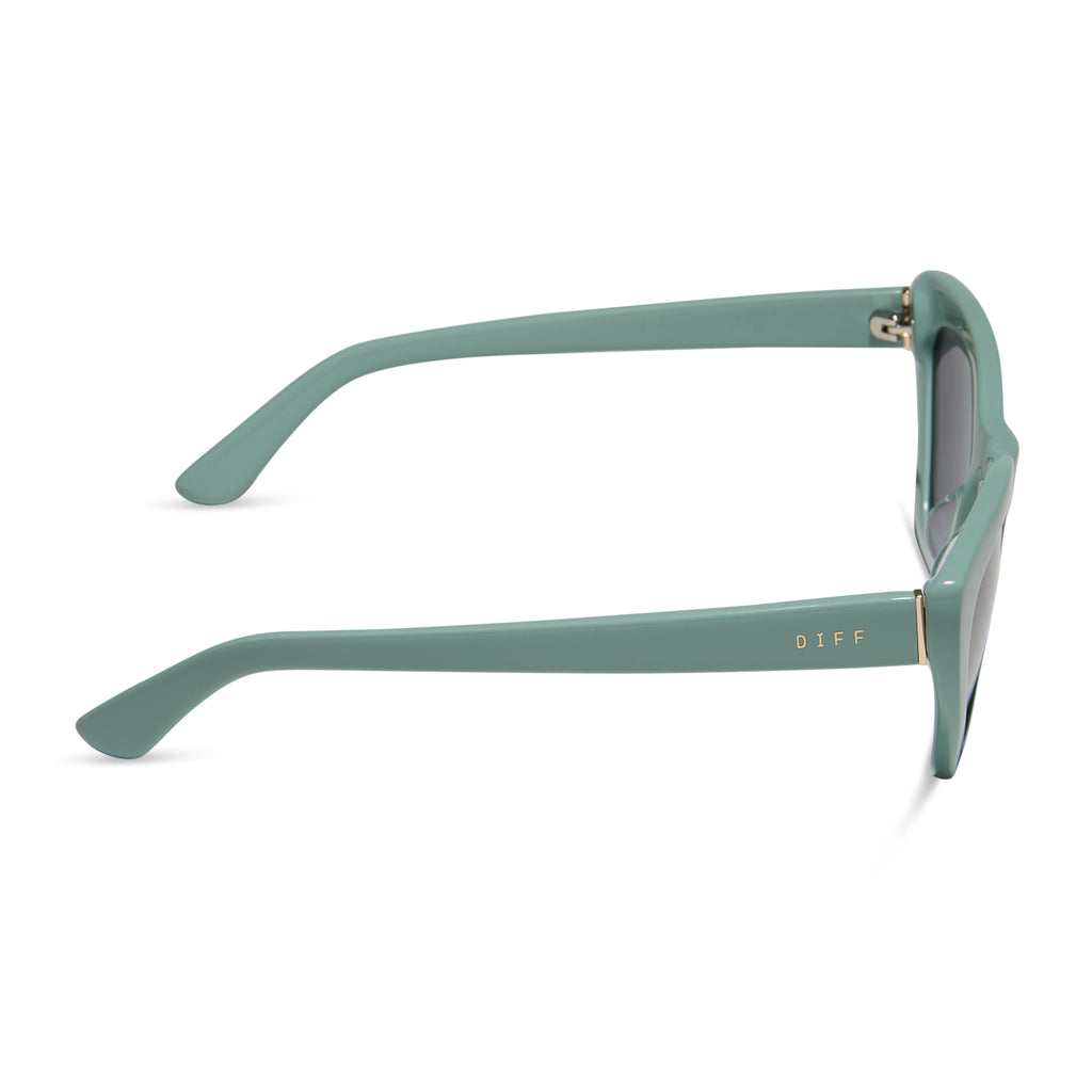 Camila Cateye Sunglasses | Steel Teal & Grey | DIFF Eyewear display picture 1