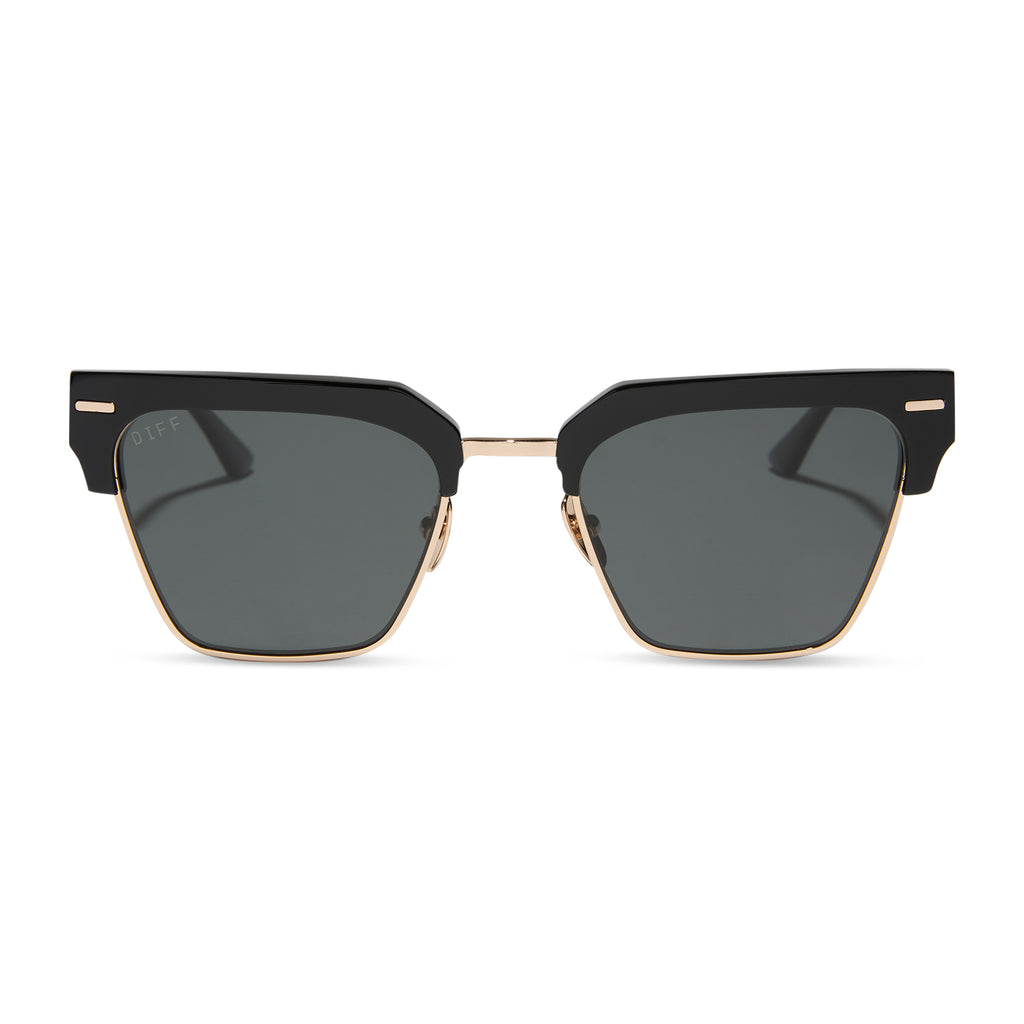 サングラス ^ONE BRILLIANT^ CapriOB291Grey Black Capri-OB291-Grey Black Capri Sunglasses Black – Bruno Magli