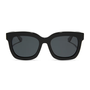 Carson Black Dark Smoke Polarized sunglasses - front
