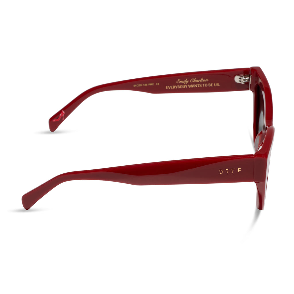 Devil Wears Prada Emily Cateye Sunglasses | Red & Grey  display picture 1