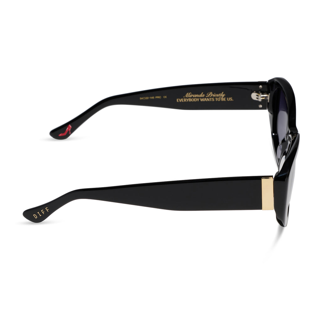 Devil Wears Prada Miranda Sunglasses | Black & Grey | DIFF Eyewear