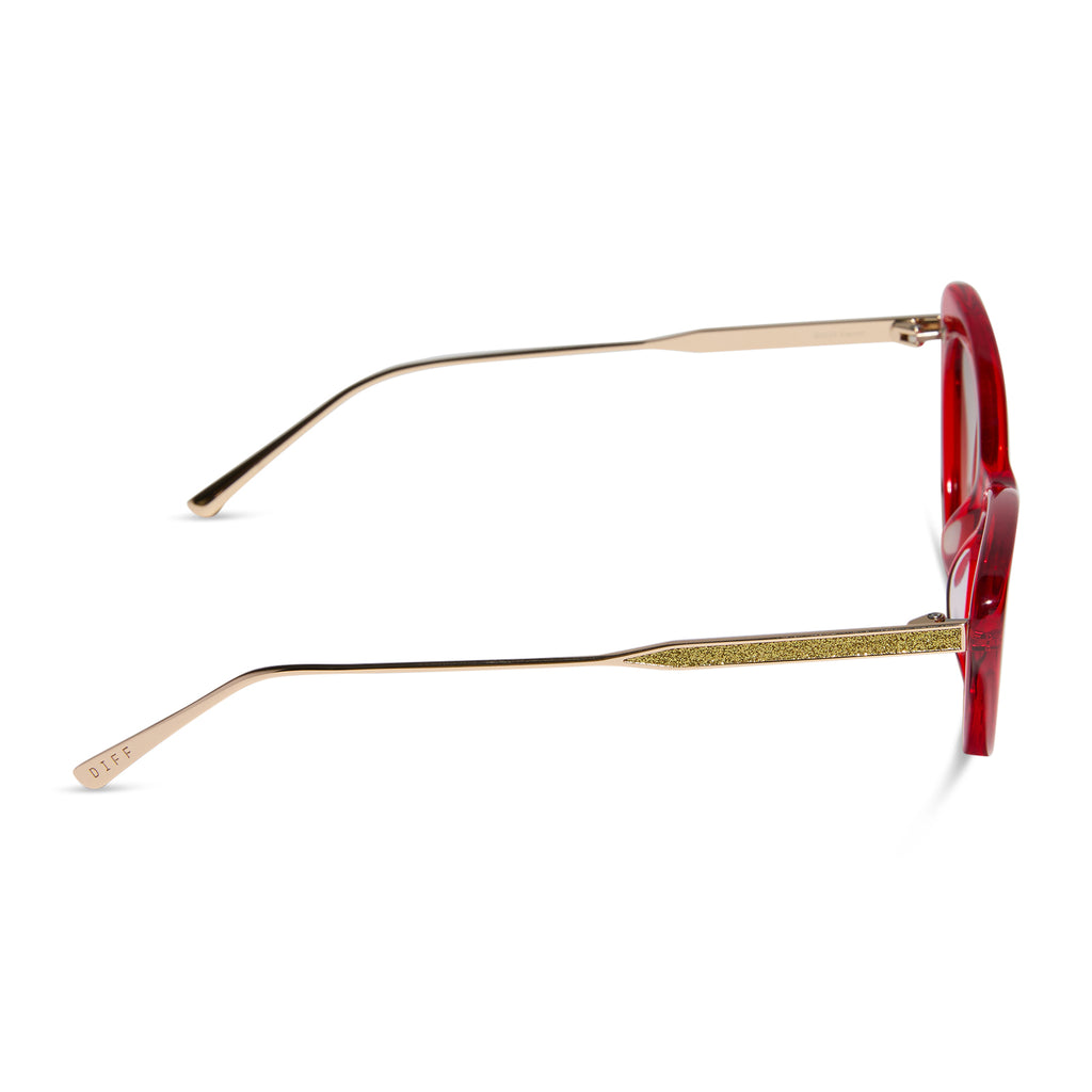 Emily In Paris Mindy 3.0 Sunglasses | Red & Brown Gradient 