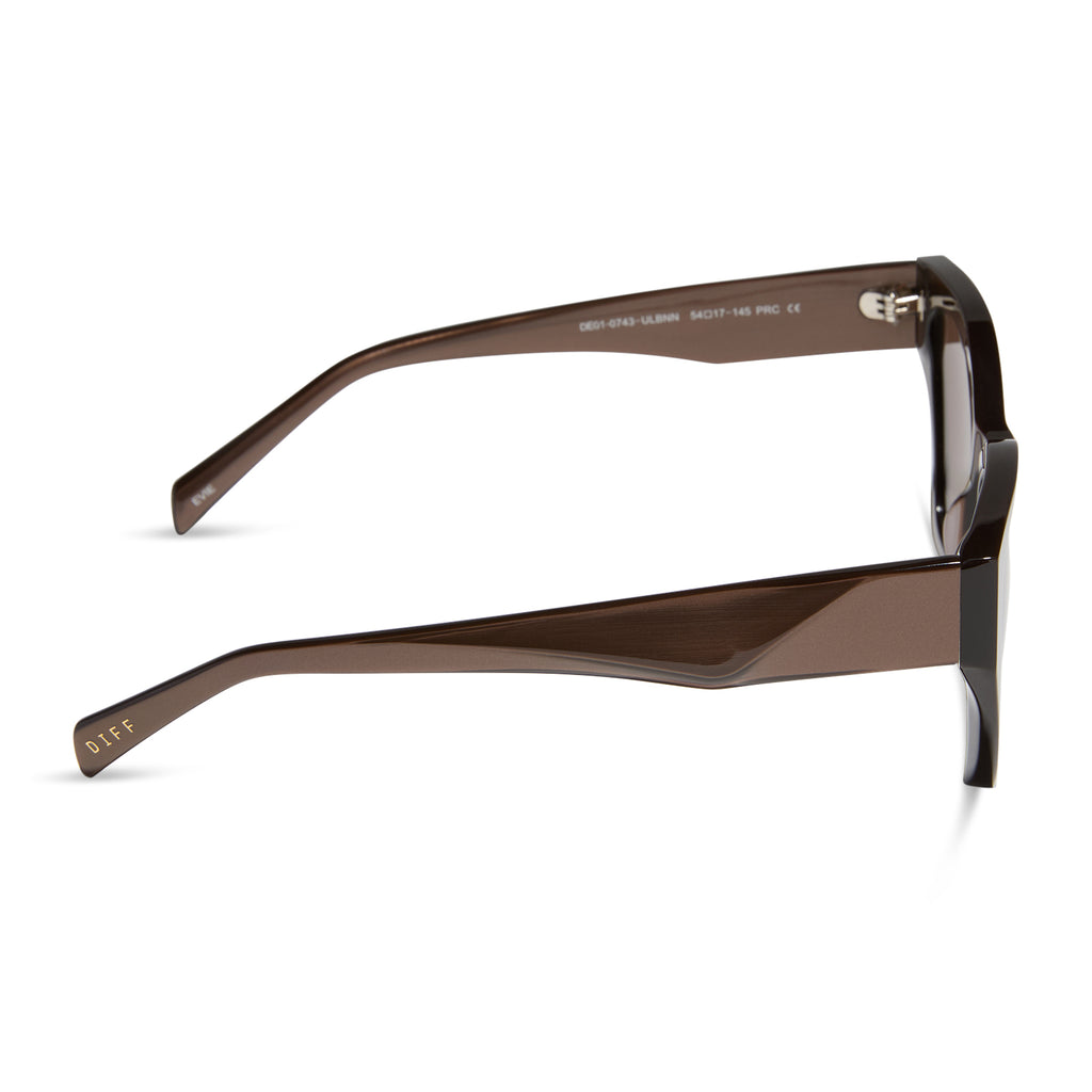 Evie Cateye Sunglasses | Moscow Mule & Brown | DIFF Eyewear