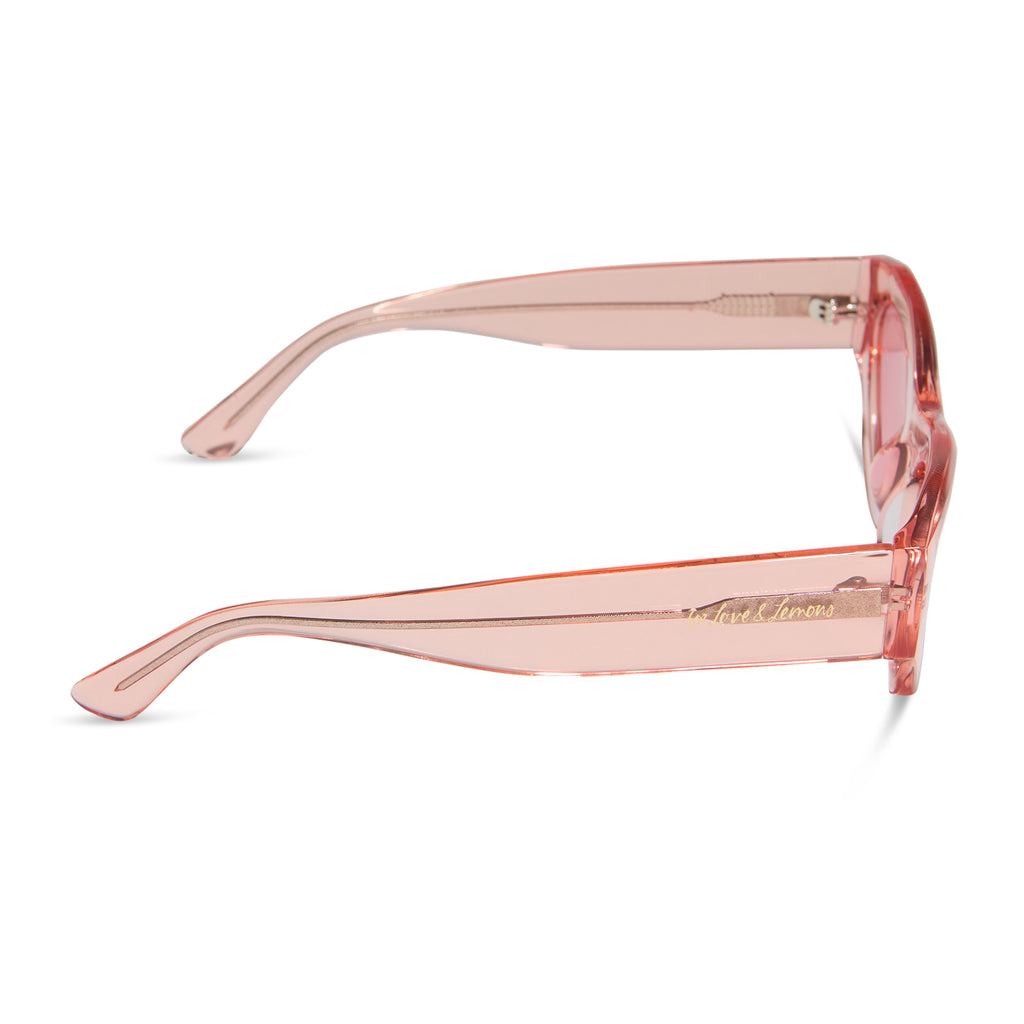 For Love & Lemons Lucy Sunglasses | Pastel Pink & Rose  display picture 1