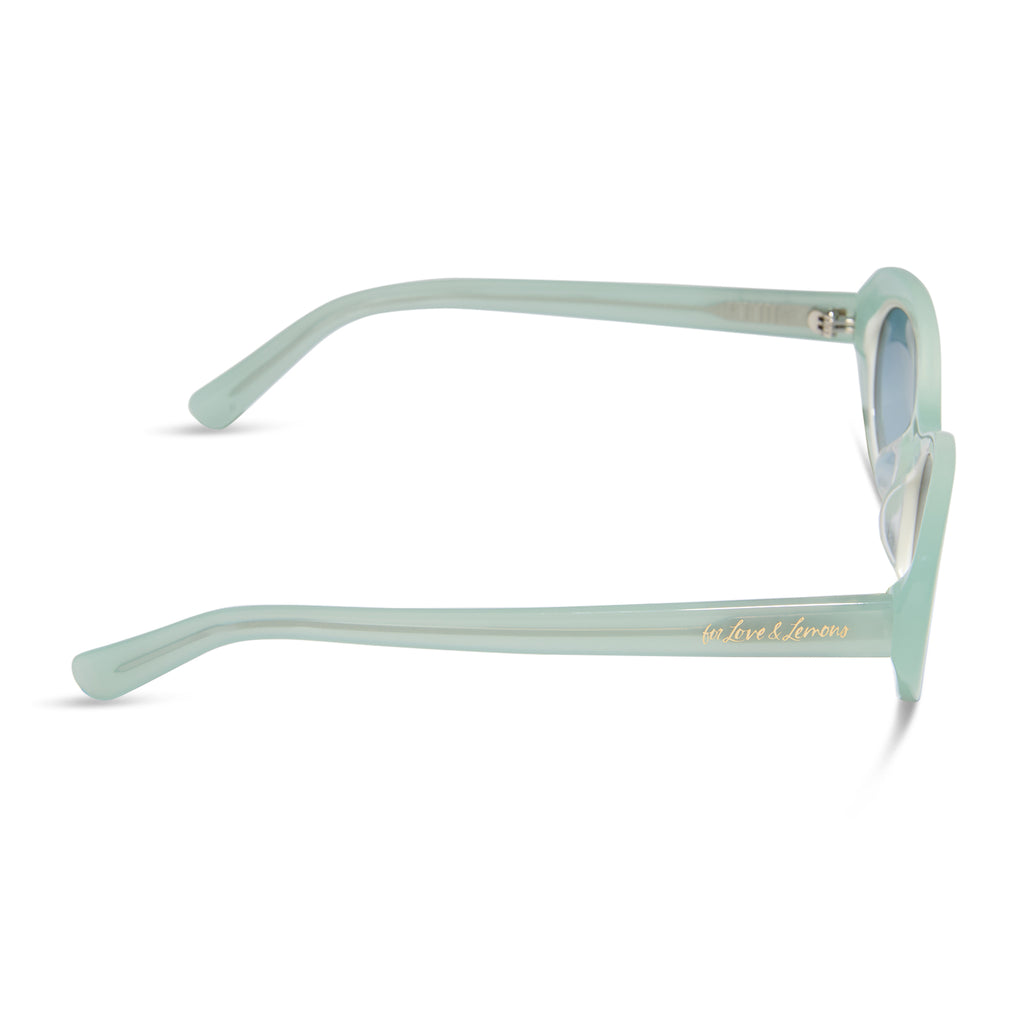 For Love & Lemons Sabrina Sunglasses | Pastel Sage & Blue  display picture 1