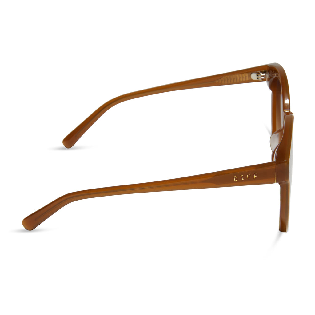 Gemma Round Sunglasses Salted Caramel & Brown Gradient DIFF Eyewear