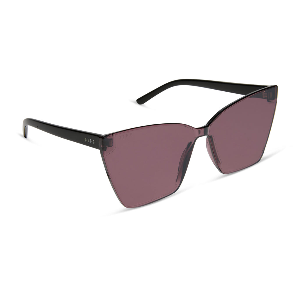 DIFF - GOLDIE (Black/Smoke Flash) brand new DIFF EYEWEAR | Shop DIFF Eyewear Goldie Sunglasses in Black  main image 2