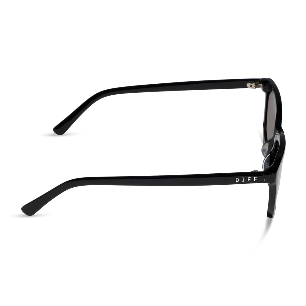Hannah Rectangle Sunglasses | Black & Brown | DIFF Eyewear display picture 1