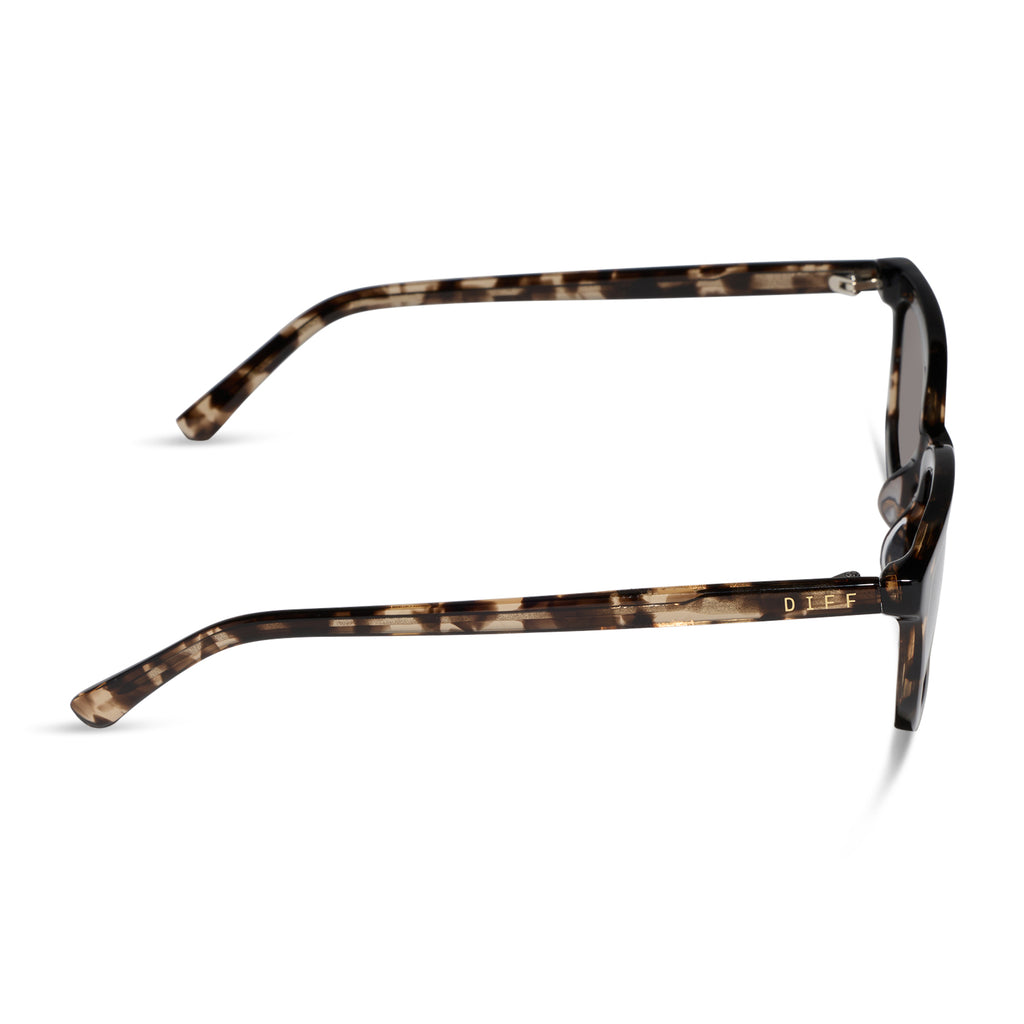 Hannah Rectangle Sunglasses | Espresso Tortoise & Brown  display picture 3