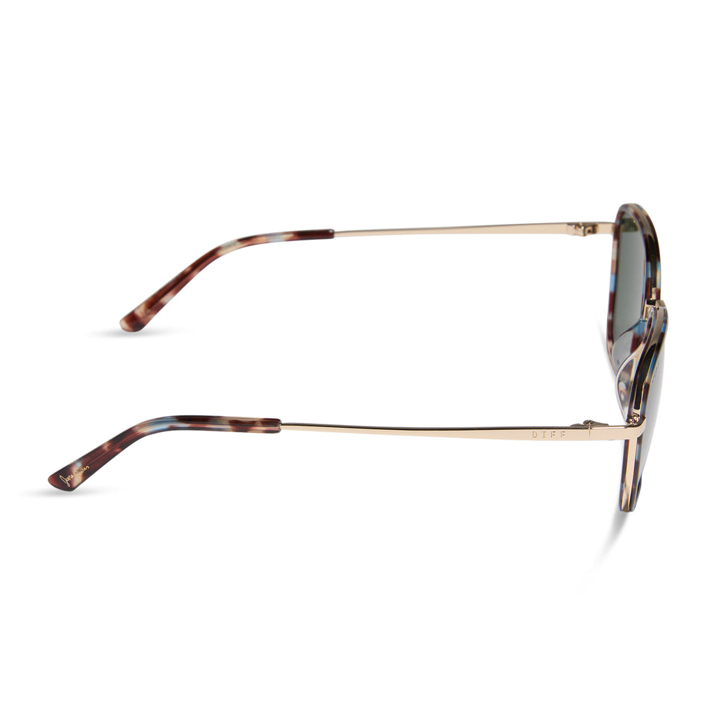 【極美品】⭐️SELECT EYE COMPANY⭐️ブルゾンカーデ Jena Sims Hope Cateye Sunglasses | Blue Color Pop & G15 | DIFF Eyewear
