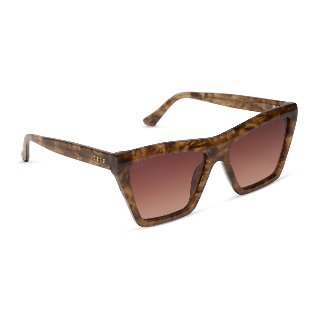 Jessie James Decker Vivi Sunglasses | Walnut Tort & Brown | DIFF