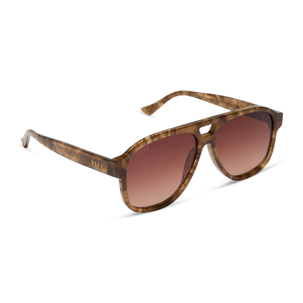 Jessie James Decker Nash Sunglasses | Walnut Tort & Brown | DIFF