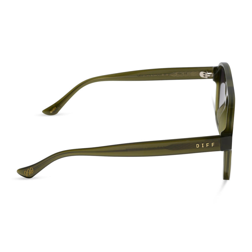 Jessie James Decker Nash Sunglasses | Milky Olive & Grey | DIFF