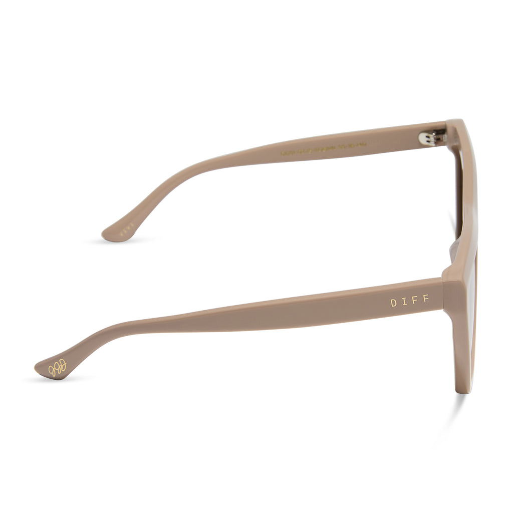 Jessie James Decker Vivi Sunglasses | Almond & Brown | DIFF Eyewear