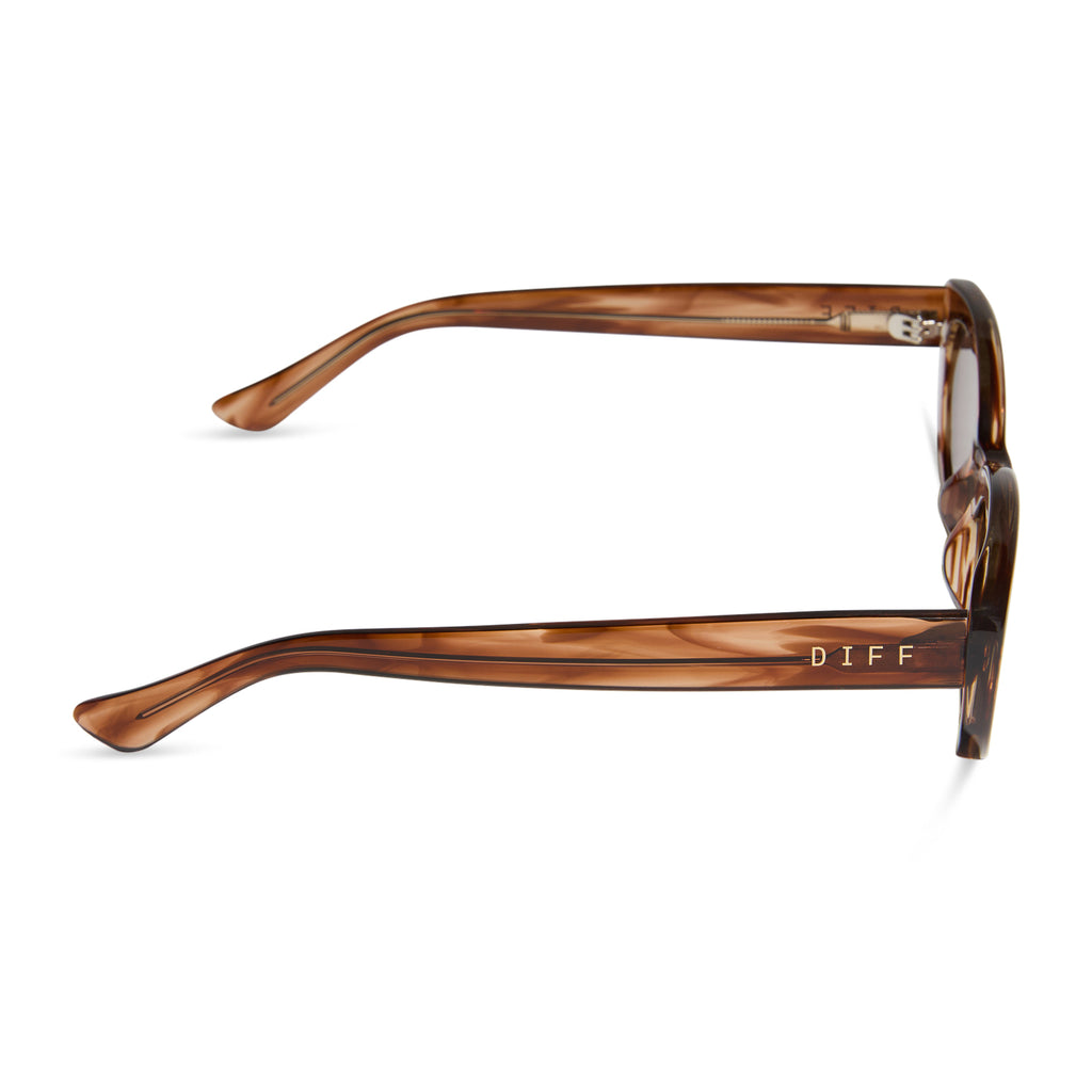 小物 TATOOSTUDIOYAMADASAFTYGLASSES BROWN DEMI Jojo Fletcher Raya Sunglasses | Horn Tortoise & Brown | DIFF Eyewear
