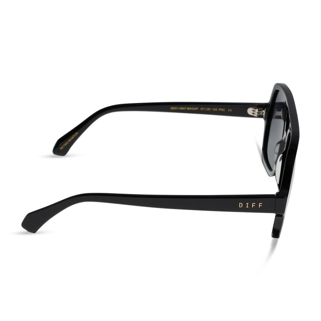 Layton Navigator Sunglasses | Black & Grey Gradient | DIFF Eyewear