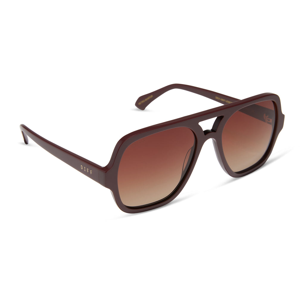 砂漠のライオン　　　レーザーディスク　　　　rivinBF Layton Navigator Sunglasses | Rugby Red & Brown Gradient | DIFF