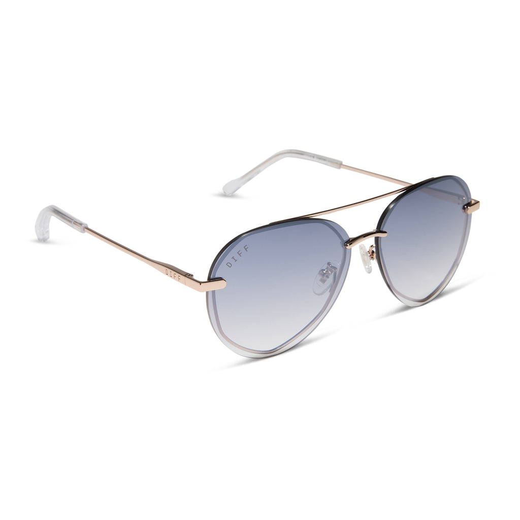 IDEA アイデア 337 Lenox XS Aviator Sunglasses | Gold & Slate Gradient Flash | DIFF
