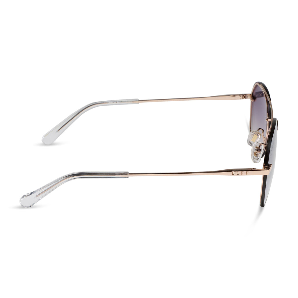 Lenox XS Aviator Sunglasses | Gold & Slate Gradient Flash | DIFF