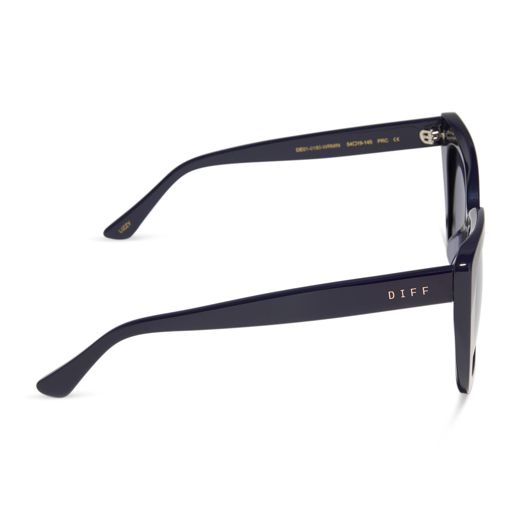 Lizzy Cateye Sunglasses | Royal & Midnight | DIFF Eyewear display picture 2
