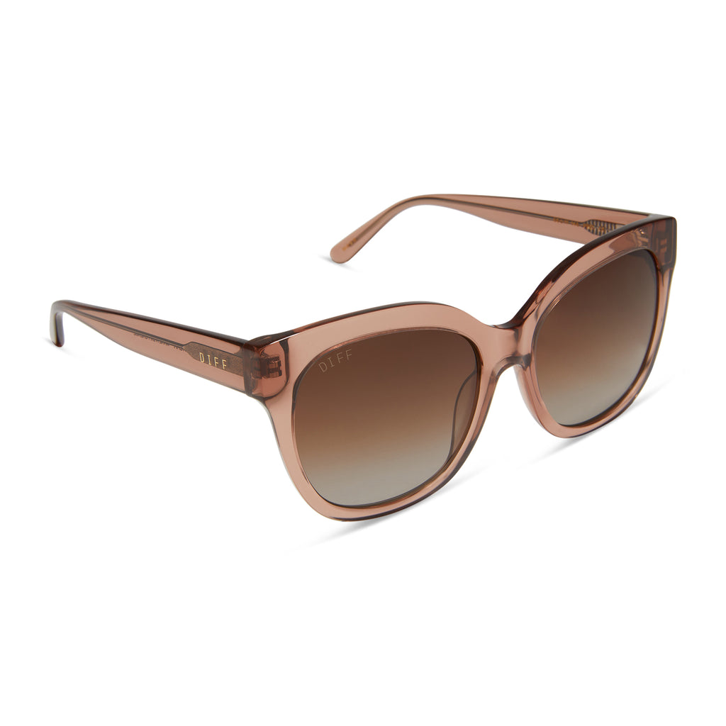 Maya Round Sunglasses | Café Ole & Brown Gradient | DIFF Eyewear display picture 3