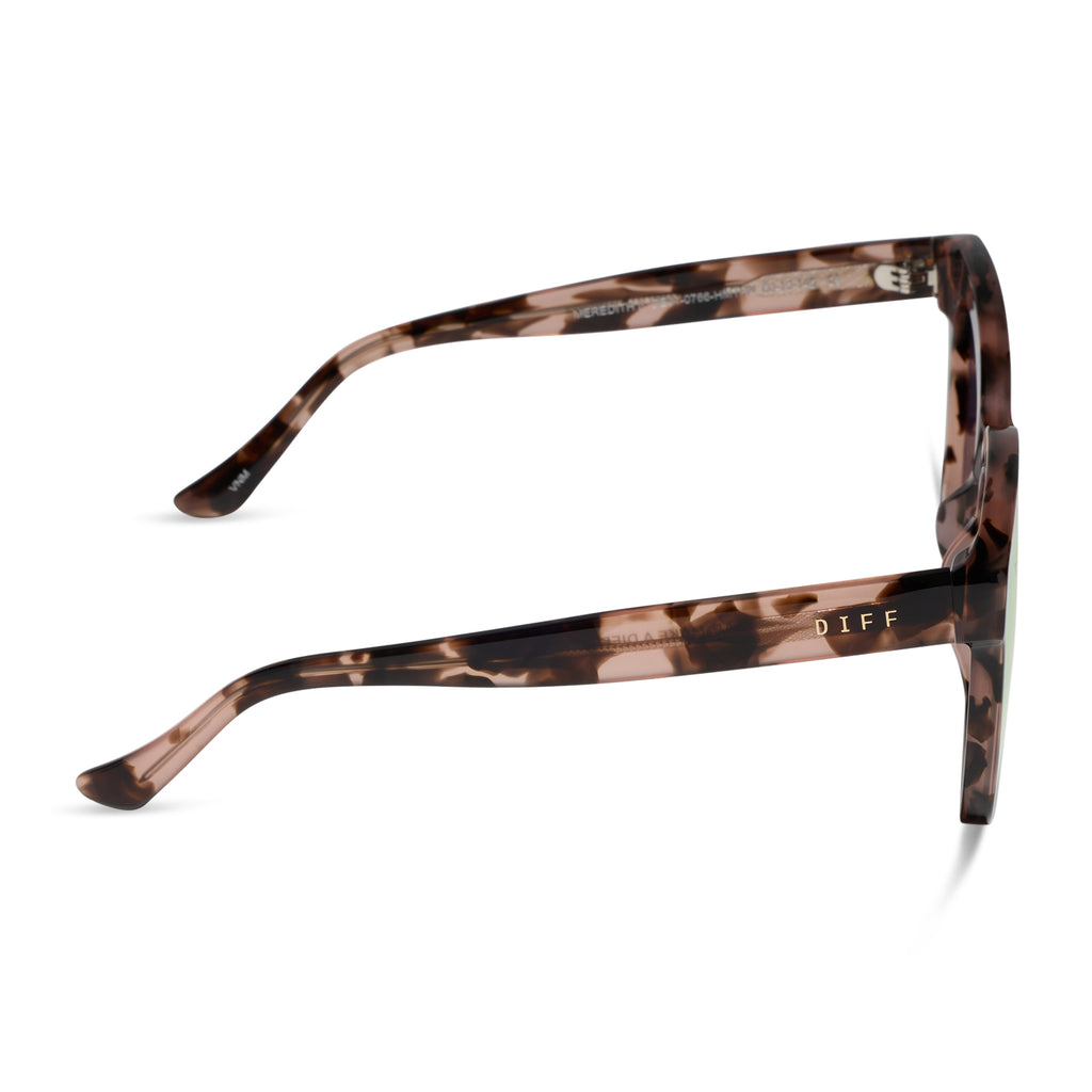 Meredith II Square Sunglasses | Himalayan Tort & Taupe Mirror