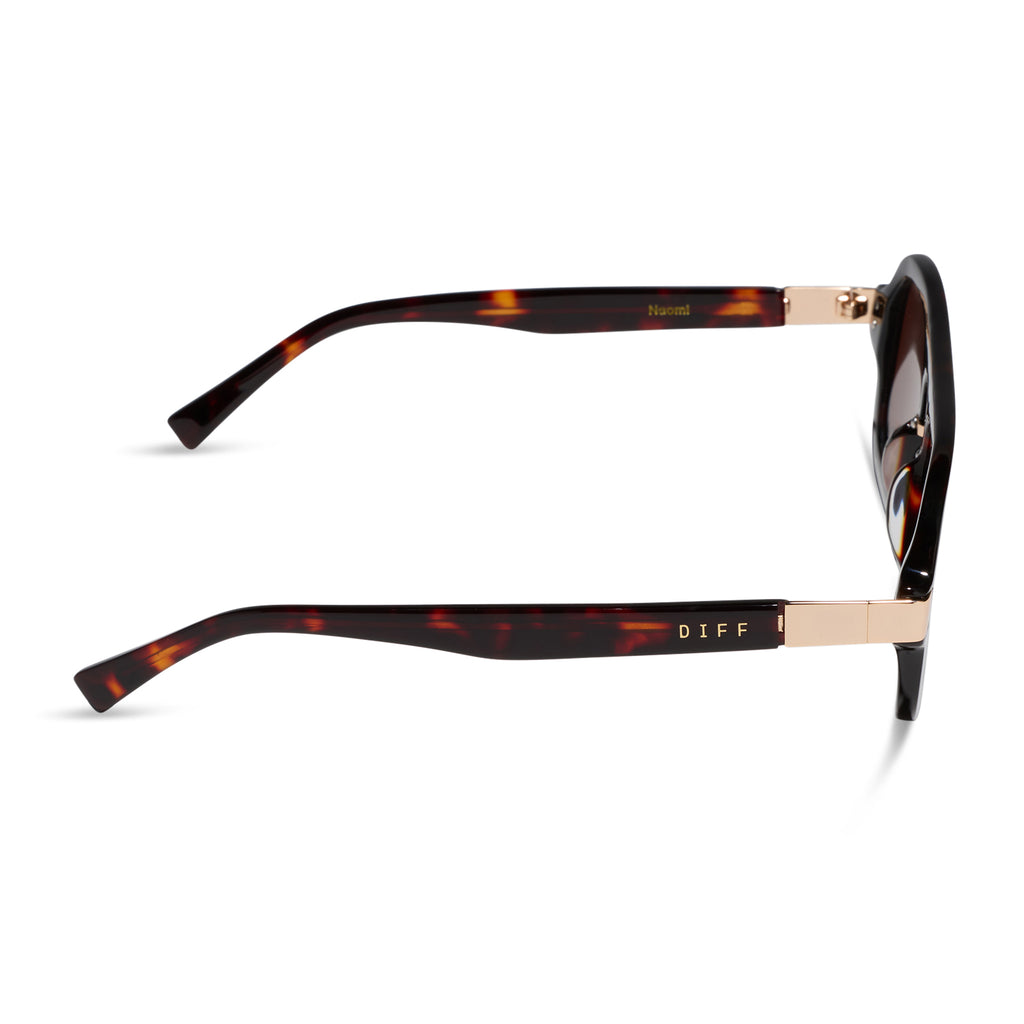 Rachael Kirkconnell Naomi Sunglasses | Cedar Tort & Brown | DIFF