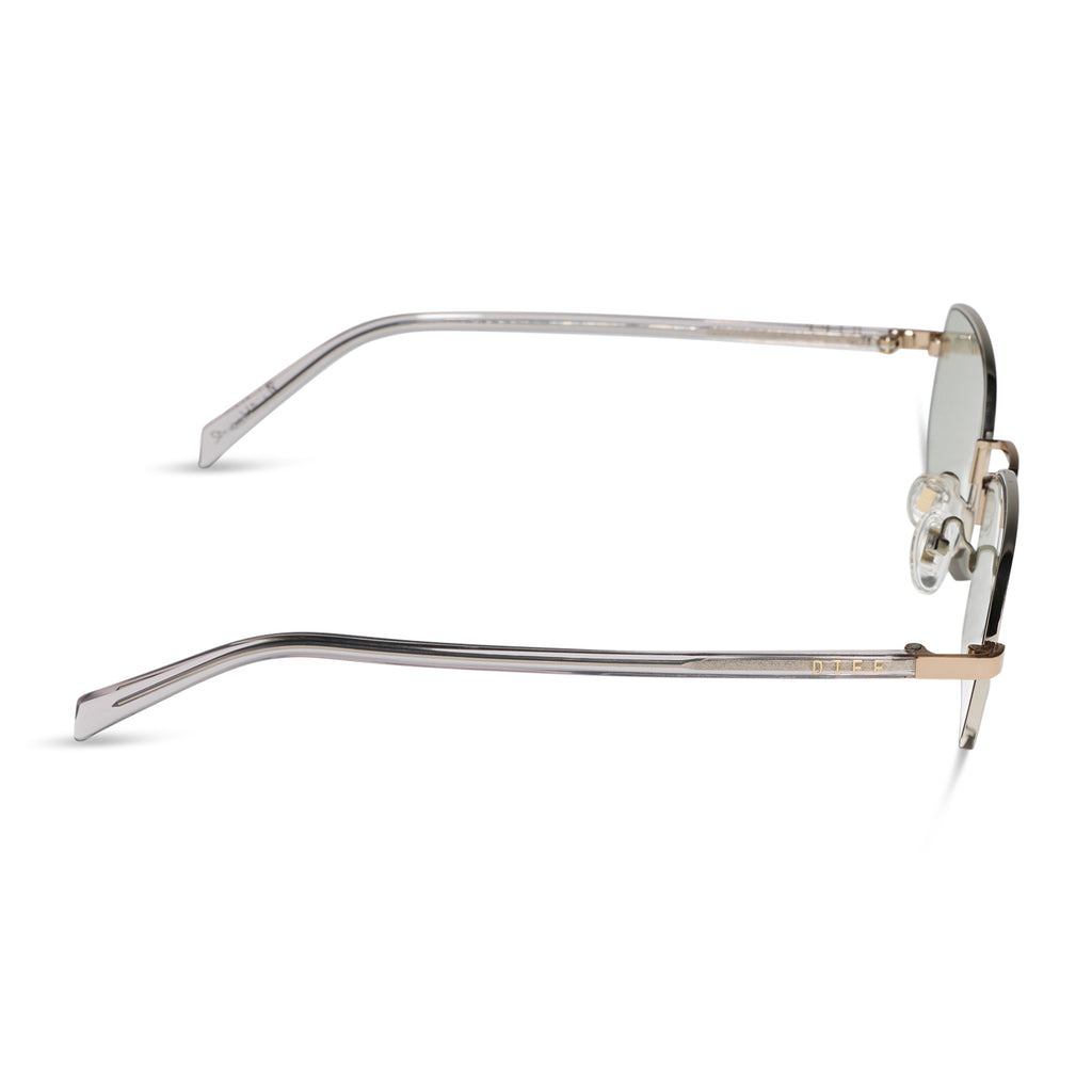 Rachael Kirkconnell Trinity Sunglasses | Silver + Gold | DIFF Eyewear