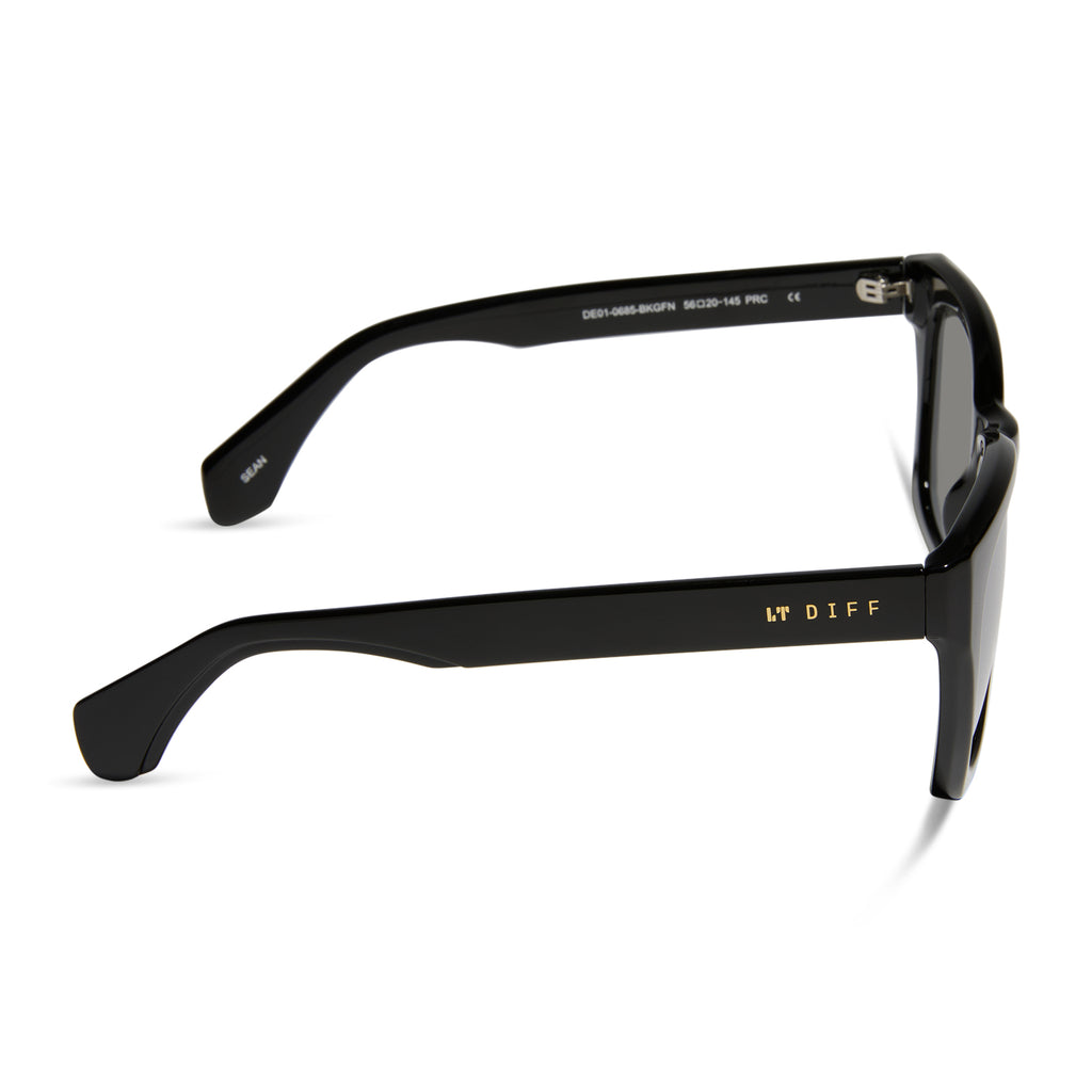DIFF Eyewear Kai  Square Mirror  Sunglasses- Black Diff Eyewear | Accessories | Diff Eyewear Kai Square Mirror  main image 4