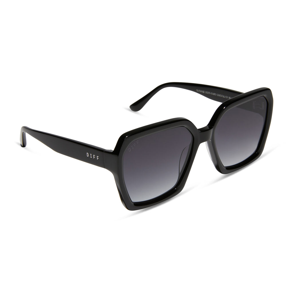 Sloane Square Sunglasses | Black & Grey Gradient | DIFF Eyewear display picture 3