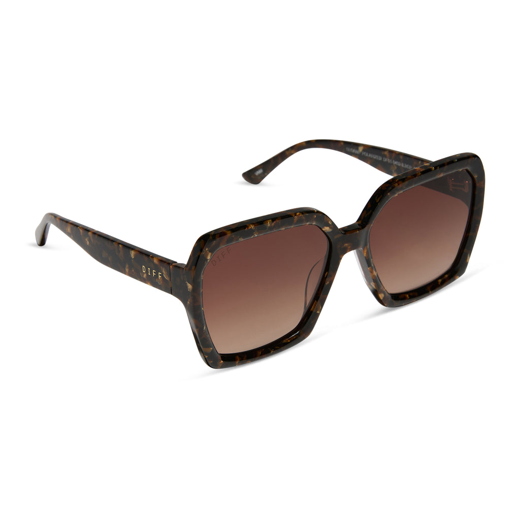 Diff Glitter Sunglasses DIFF Eyewear DIXIE Black Pink Glitter New Womens Fashion  main image 2