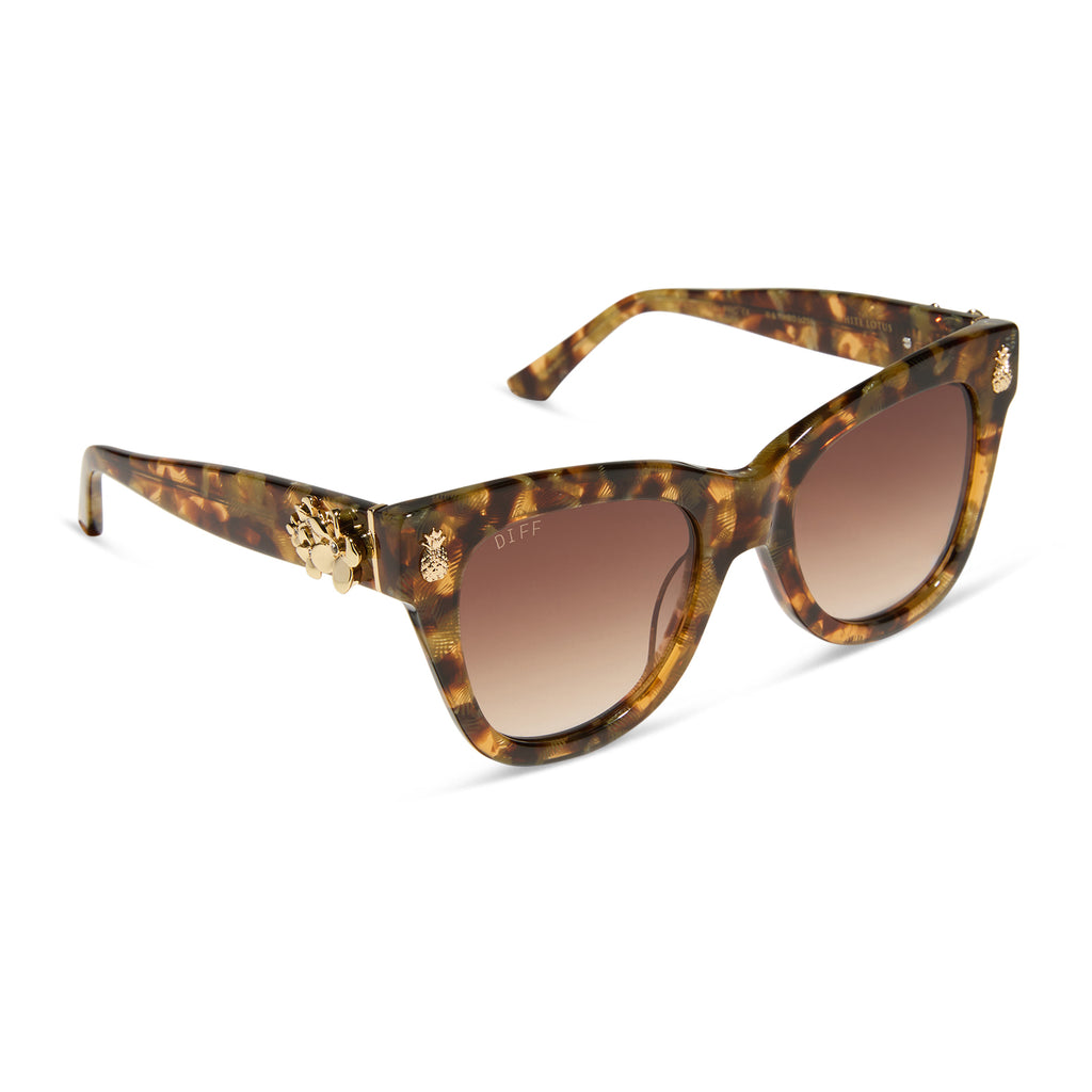 The White Lotus Cateye Sunglasses | Coconut Palm Tort  display picture 3