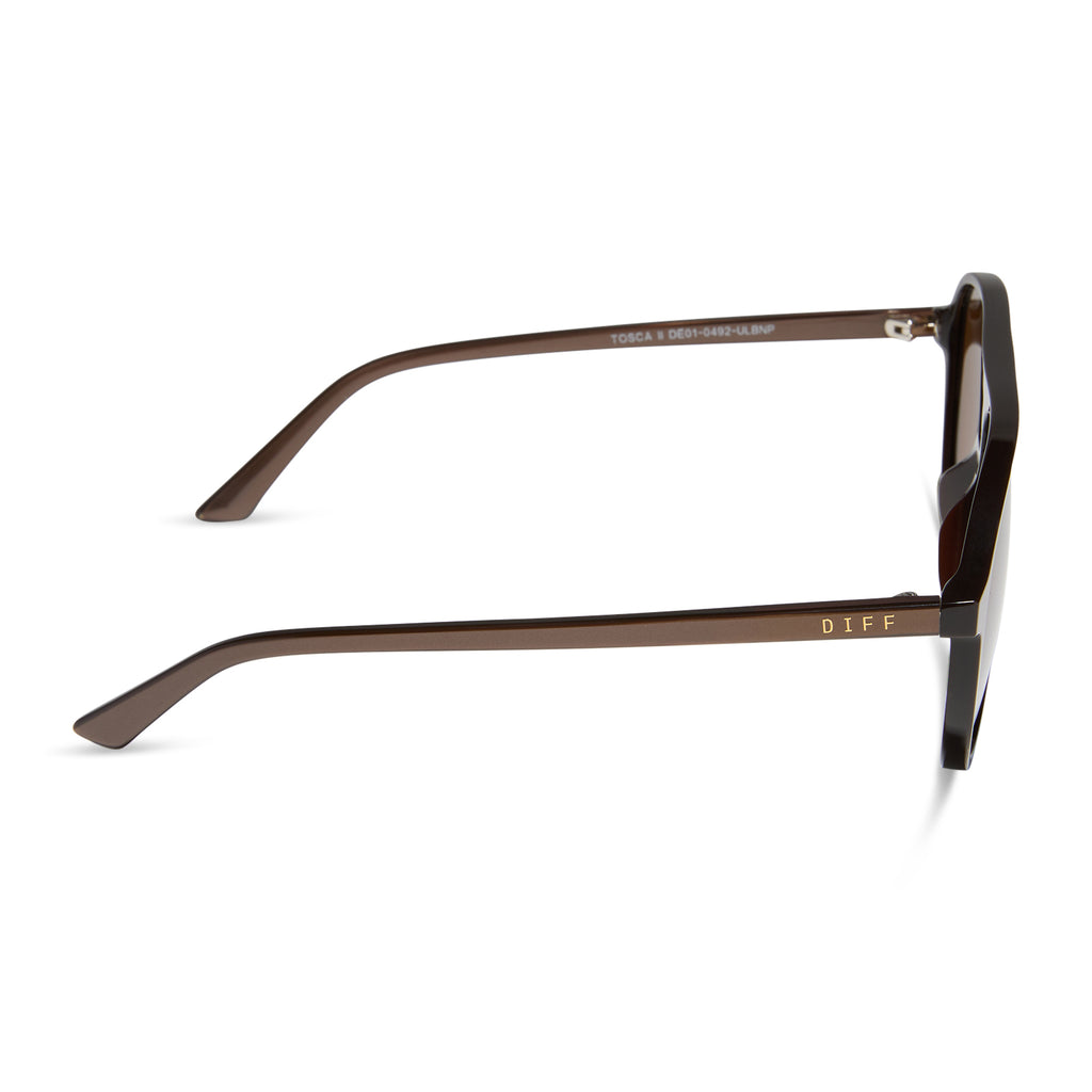 Tosca II Aviator Sunglasses | Moscow Mule & Brown | DIFF Eyewear