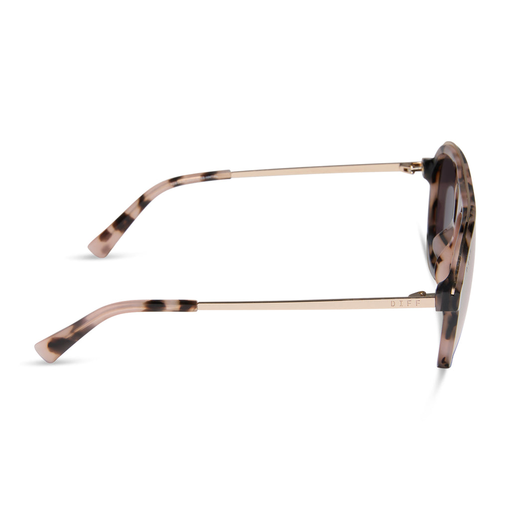 Tosca III Aviator Sunglasses | Himalayan Tort & Taupe | DIFF Eyewear