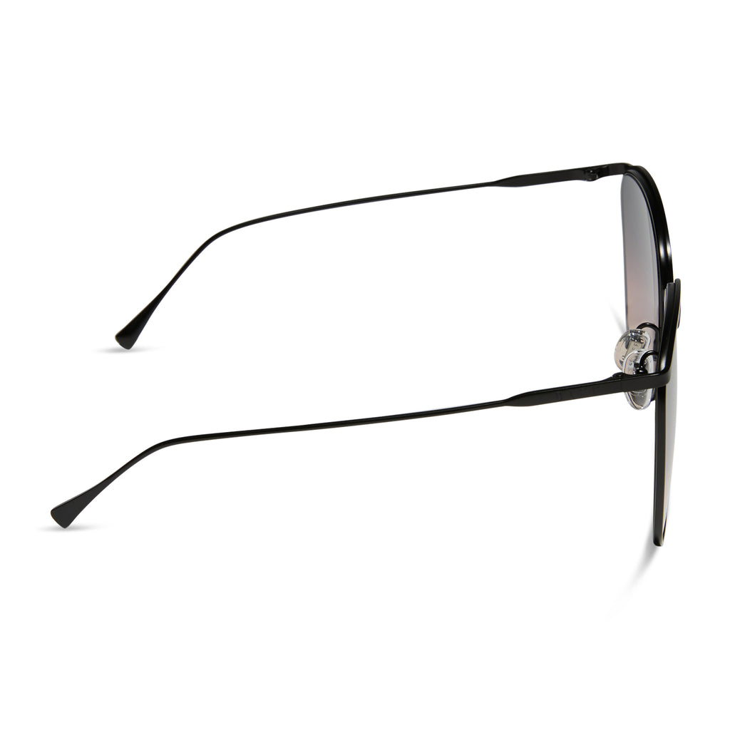 Vittoria Square Sunglasses | Brushed Black & Twilight 