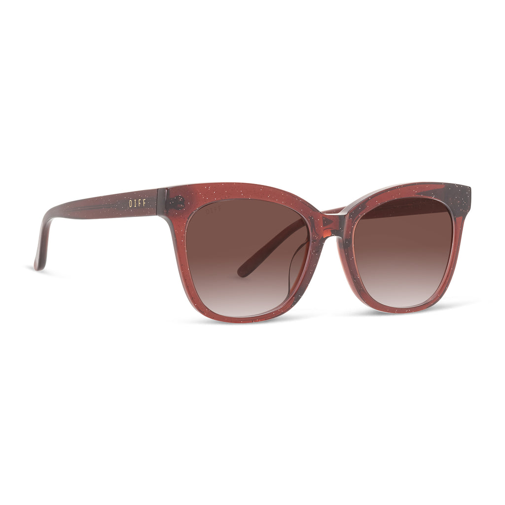 Winston Cat Eye Sunglasses Festive Chestnut & Brown Gradient DIFF