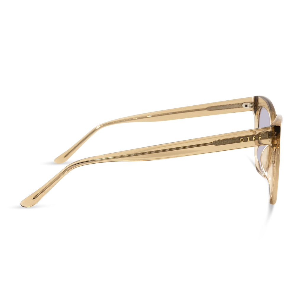 Winston Cat Eye Sunglasses Vintage Crystal & Lavender Flash DIFF