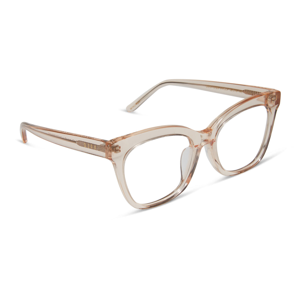 Winston Cat Eye Prescription Glasses Vintage Rose Crystal Diff Eyewear